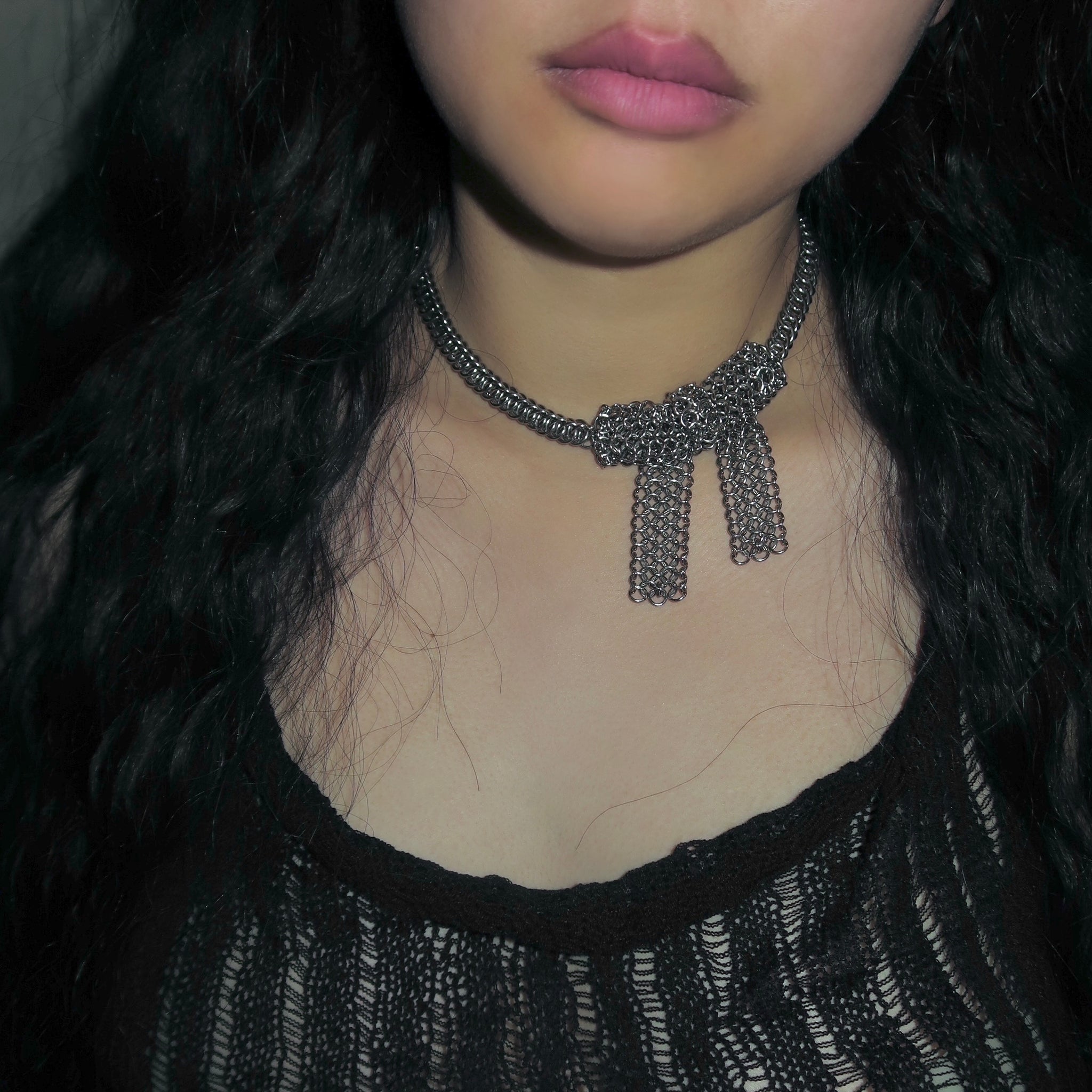 Chainmail Bow Choker